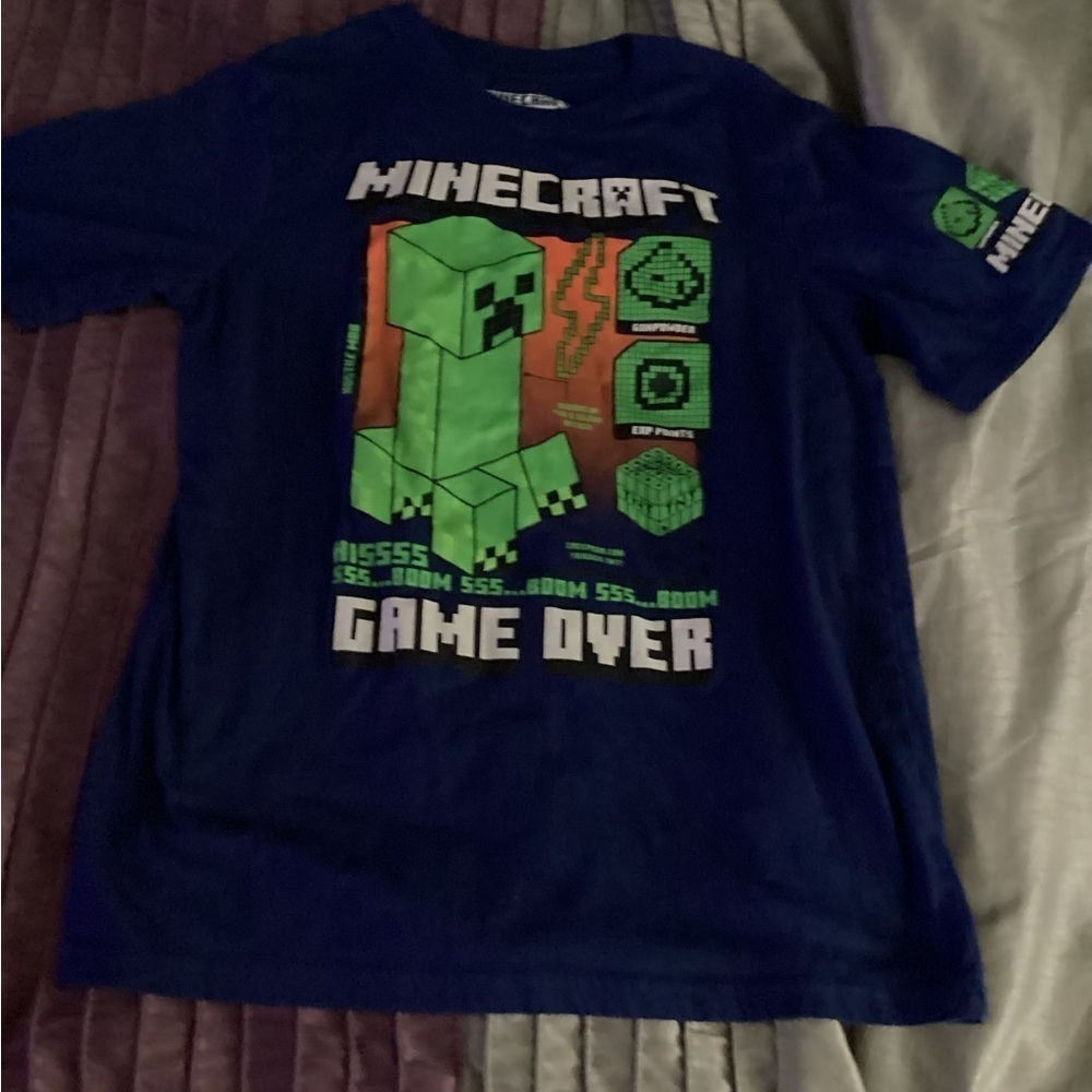 Kids Creeper T-Shirt - Green & Black - Picture 3 of 6
